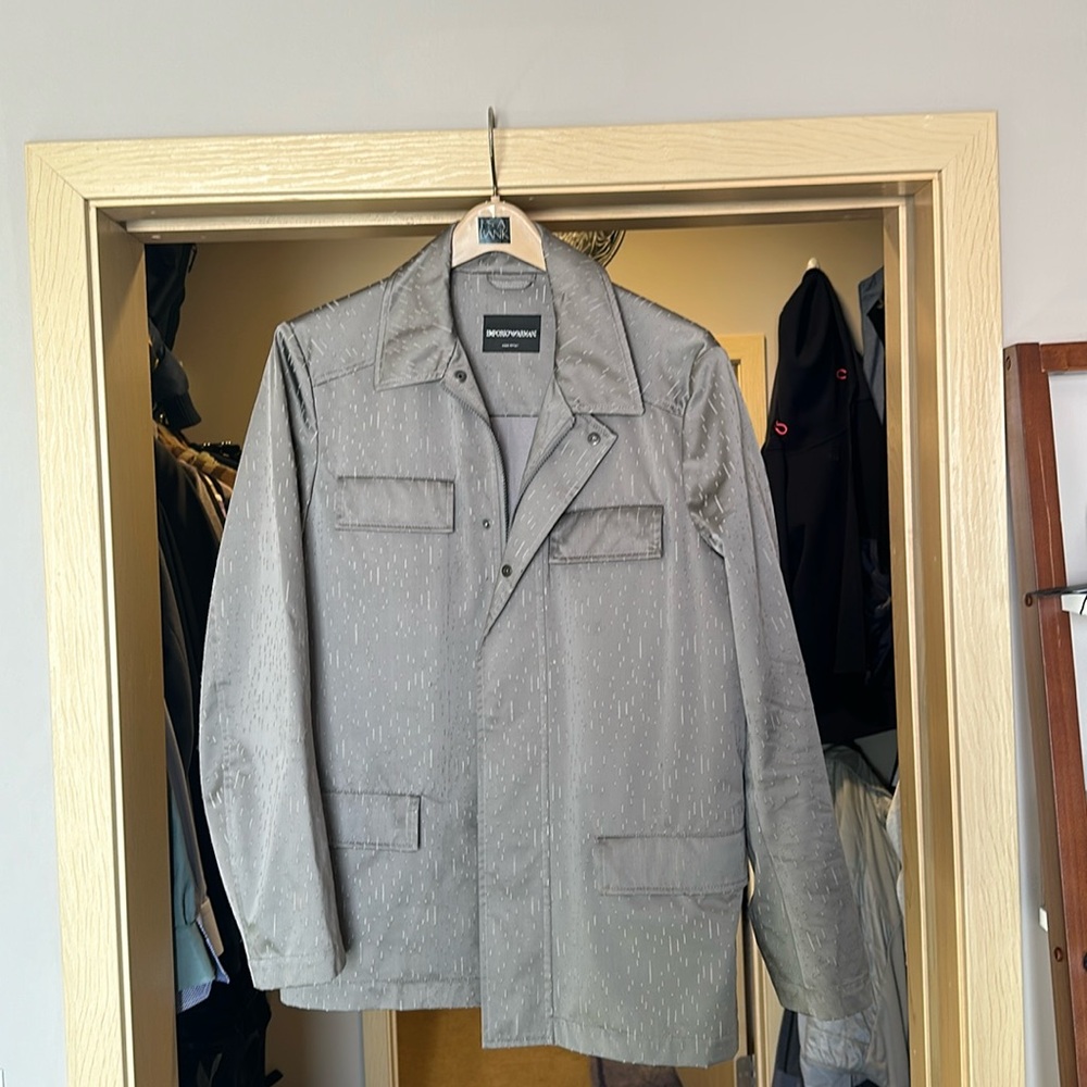 Emporio Armani 100% silk watch jacket